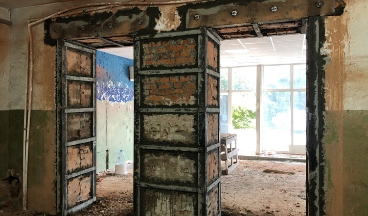 Канатная резка и усиление проёмов Канатная резка и усиление проёмов